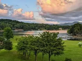 Rare Waterfront Chatuge Lake Gem with Hot Tub!