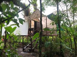 Garza del Sol Glamping Río Celeste Bromelia，位于San Rafael的豪华帐篷