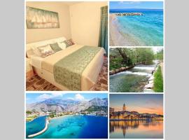 Apartment in Podstrana near the sea, river & mountain between Omis & Split，位于珀德垂那的酒店