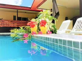 MOOREA - Villa Maoe Pool，位于Afareaitu莫雷阿拉古娜利姆乡村俱乐部附近的酒店