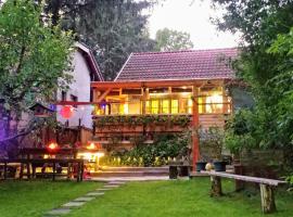 Lovely vacation house at river Tisza , Hangulatos nyaraló a szegedi Tisza - Maros toroknál，位于塞格德的别墅