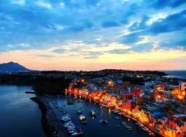 Little house with yard and BBQ in Procida Island