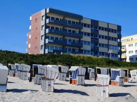 Panorama, Heimathafen 17 - Ferienwohnung mit Balkon - direkt am Strand，位于万根沃格的酒店