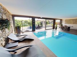 Ferienhof A&B Wellness Villa 12 personen，位于比林根的酒店