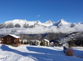 Appartement Alpenperle，位于Unterbäch的带停车场的酒店