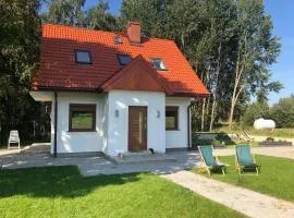 Caloroczny domek letniskowy ze stawem