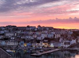 Luxury dog friendly home in Brixham harbour with sea views and free parking，位于布里克瑟姆的酒店