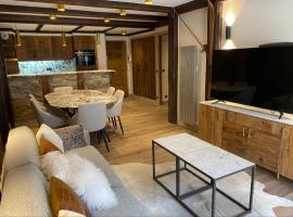Luxury suite 70m2 balcon courchevel1850 parking，位于谷雪维尔普兰特里滑雪缆车附近的酒店