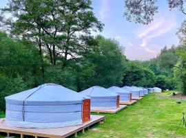 Mongolian Yurt Camp，位于捷克施特恩贝克的露营地
