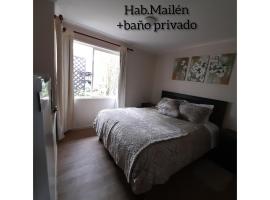 habitac privada Bed n Bkf Patagonia Norte - Puerto Varas Homestay - BnB Plus，位于巴拉斯港的民宿