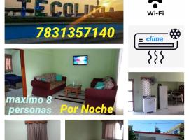 CASA CON TODO LOS SERVICIOS Y 2 RECAMARAS CLIMATIZADAS CON 2 CAMAS CADA UNO PARA 8 PERSONAs，位于特科卢特拉的酒店