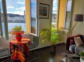 Appartement La Méditerranée vue sur Mer plein soleil 3 climatisations réversibles，位于旺德尔港的酒店