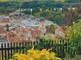 Blick über Krems mit Gartenpavillon，位于多瑙河畔克雷姆斯的家庭/亲子酒店