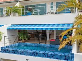 3 bedrooms apartement at Tambon Mae Nam 90 m away from the beach with sea view private pool and balcony，位于班邦宝的酒店