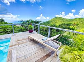 Villa Casa Blue, between sky and ocean, Almond Grove，位于Koolbaai的酒店