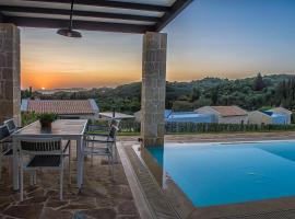 Mega Lithari Corfu Luxury Villas，位于Kavvadádes的度假短租房