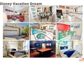 Disney Dream with Hot Tub, Pool, Xbox, Games Room, Lakeview, 10 min to Disney, Clubhouse，位于基西米Warbird Air Museum附近的酒店