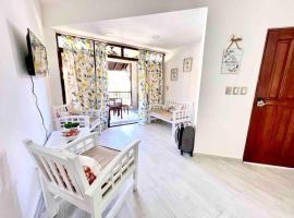 Las Terrenas beachfront 2 bedrooms condo with pool，位于拉斯特拉纳斯的酒店