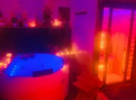 La Romance jacuzzi sauna jardin au calme