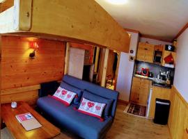 Mon petit studio montagnard!，位于Les AdretsLe Lac Ski Lift附近的酒店