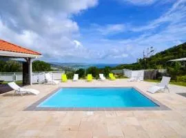 Villa de 3 chambres avec vue sur la mer piscine privee et jardin clos a Le Diamant a 3 km de la plage