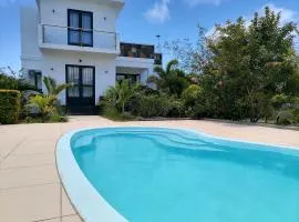 3 bedrooms villa at Calodyne 500 m away from the beach with private pool garden and wifi