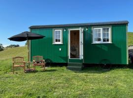 Fauld O Wheat Shepherds Hut , Loch Ken ,Off Grid，位于道格拉斯堡的酒店