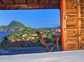 TI KAZ ANOLI Cottage en bois avec vue sur la baie，位于下岛的度假短租房