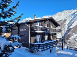 Chalet TALBLICK - Luxurious Penthouse on the 1st floor!，位于萨斯费的酒店