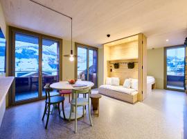 Apart Hotel Adelboden am Dorfplatz，位于阿德尔博登阿德尔博登茨恩纳尔滑雪缆车附近的酒店