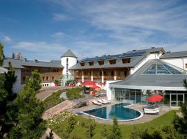 赛瑟阿尔姆尤塔勒酒店，位于阿尔卑斯休斯山皮兹山缆车附近的酒店