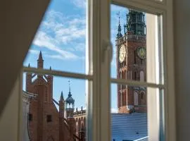 Baltic Gdańsk Old Town by St Mary's Church