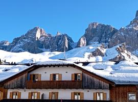 LA PULCE INNEVATA - Dolomiti Affitti，位于帕索罗莱帕拉迪索缆车附近的酒店