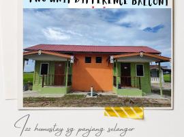 Izz Homestay Sawah Padi Sungai Besar !，位于Kampong Parit Ten的木屋