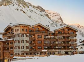 Airelles Val d'Isère，位于瓦勒迪泽尔索莱瑟快速滑雪缆车附近的酒店