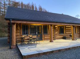 Ewes Water Log Cabins，位于Langholm的山林小屋