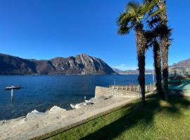 Luganersee, Pool, Strand, Parkplatz, Suite，位于比索内的酒店