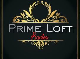 Prime Loft Santos à meio quarteirão da praia.，位于桑托斯普拉玛玛购物中心附近的酒店