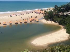 Praia Bela, vista mar. Novo!，位于皮廷布的海滩酒店