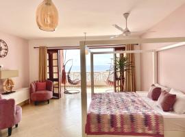 La Mera Ocean-View, with Pool and 2 stylish Bedroom，位于杉祖的酒店