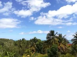 Haut de villa avec vue sur la mer