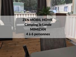 Zen Mobilhome Mimizan，位于米米藏的豪华帐篷营地