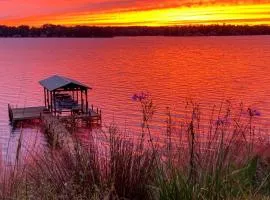 Elegant Lakefront Gem with Dock and Sunset Views!