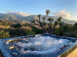 Villa Ghjuvan - Sea, Mountain & Spa，位于Peri的别墅