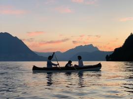 Ferienwohnungen mit 4 Betten in Gersau direkt am Vierwaldstättersee，位于盖尔绍的公寓