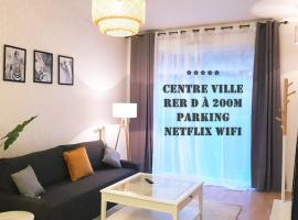 II APPART 2 PIÈCES, NEUF RER D à 200m PARKING NETFLIX Evry Courcouronnes，位于Evry-Courcouronnes的酒店