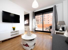 Apartamento en Sabiñánigo con amplia y soleada terraza，位于沙比纳尼哥的带停车场的酒店