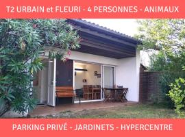 Le Baionarena 4 pers-terrasse-parking-hypercentre，位于塔尔诺斯的公寓