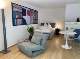 Furnished studio with garden Seefeld close to lake，位于苏黎世的酒店