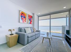 Artsy Oceanview Condo W Incredible Rooftop Pool，位于卡塔赫纳的酒店